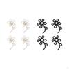 4 Pcs Embroidery Fix Decorative Embellishments Sewing Sparkling Flower Appliques for Clothing Dress
