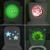 Autocollant Mandala de Toilettes Luminescent Autocollant Mural Lumineux Autocollant Amovible Autocollant de Voiture Décoration de Maison