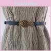 Belt Waist Leather Women Slim With Metal Clasp For Fashionable Casual Outfits