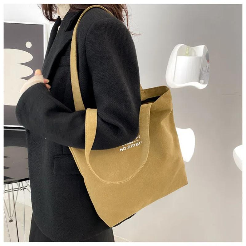 Women Canvas Tote Casual Shoulder Work Bag Large Capacity Top Handle Bag Multifunction Big Shopping Handbag