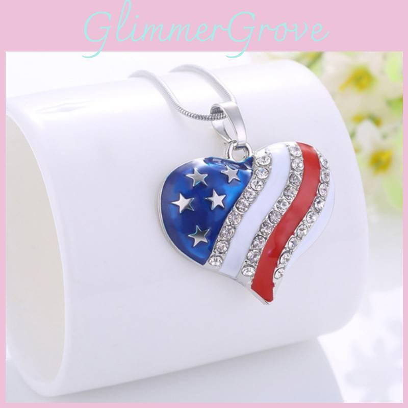 Fashionable Alloy Heart Star Necklace Blue Gender-neutral Clavicle Chain