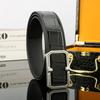 Men's Casual Crocodile Leather Belt - 3.8 Wide