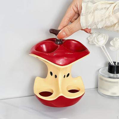 Core Toothbrush Holder Stand Cute Travel 3 Slots Counter Bathroom Accessories