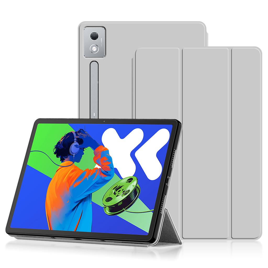 For Lenovo Idea Tab Pro/Xiaoxin Pad Pro 12.7 (2025) Case PU Leather TPU Back Trifold Stand Tablet Cover