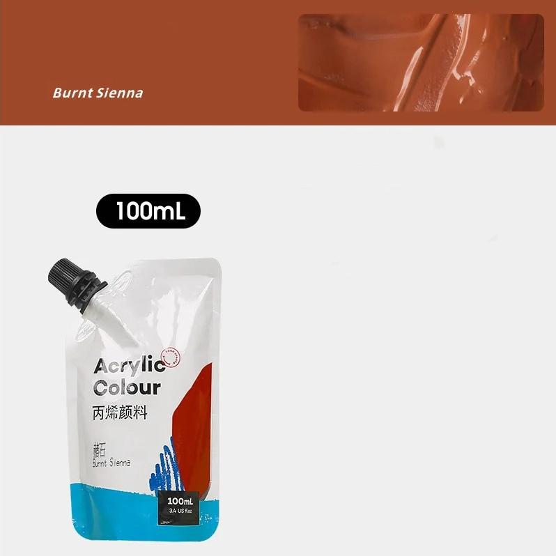 

Самонесущая сумка 100 мл, водонепроницаемые акриловые краски, портативная маленькая упаковка, сумка для дополнений к краскам, студийные принадлежности для занятий искусством