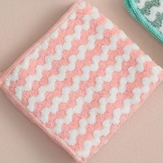 1/5/10/20PCS New Thick Wave Microfiber Dish Towels Not Stick To Oil Absorbs Water Without Shedding For Kitchen Window Washing