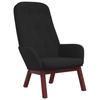 Relax Armchair with Footstool Black Velvet