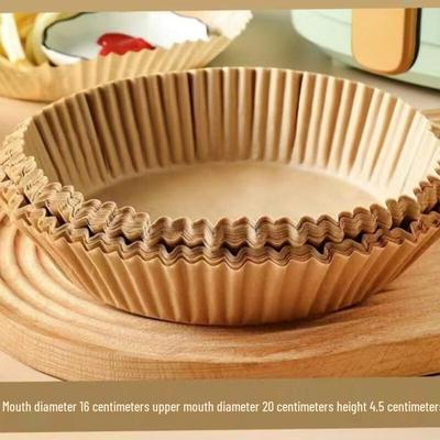 Zhi Shi Moules Ronds en Silicone pour Cuisson & Papier pour Friteuse à Air
