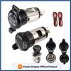 DC 12V Automotive Cigarette Lighter Socket Waterproof Cover Extension Cable for Cars Trucks RVs Yachts Motorcycles-1/2 Set