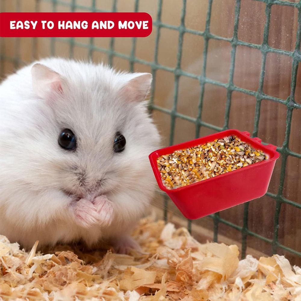 Chicken Cage Cups Hanging Feeding Cups Bird Food Bowls Bunny Cage Feeding Bowl for Pet Parrot Poultry Pigeon Wire Cage