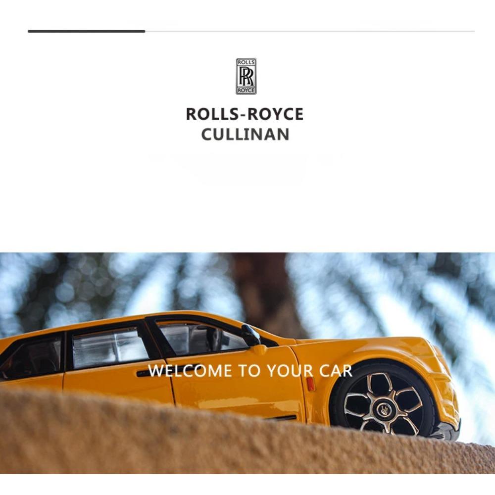 1/20 Rolls Royce Cullinan SUV Alloy Car Model Sound and Light Simulation Car Decoration Collection Child Toy Gift