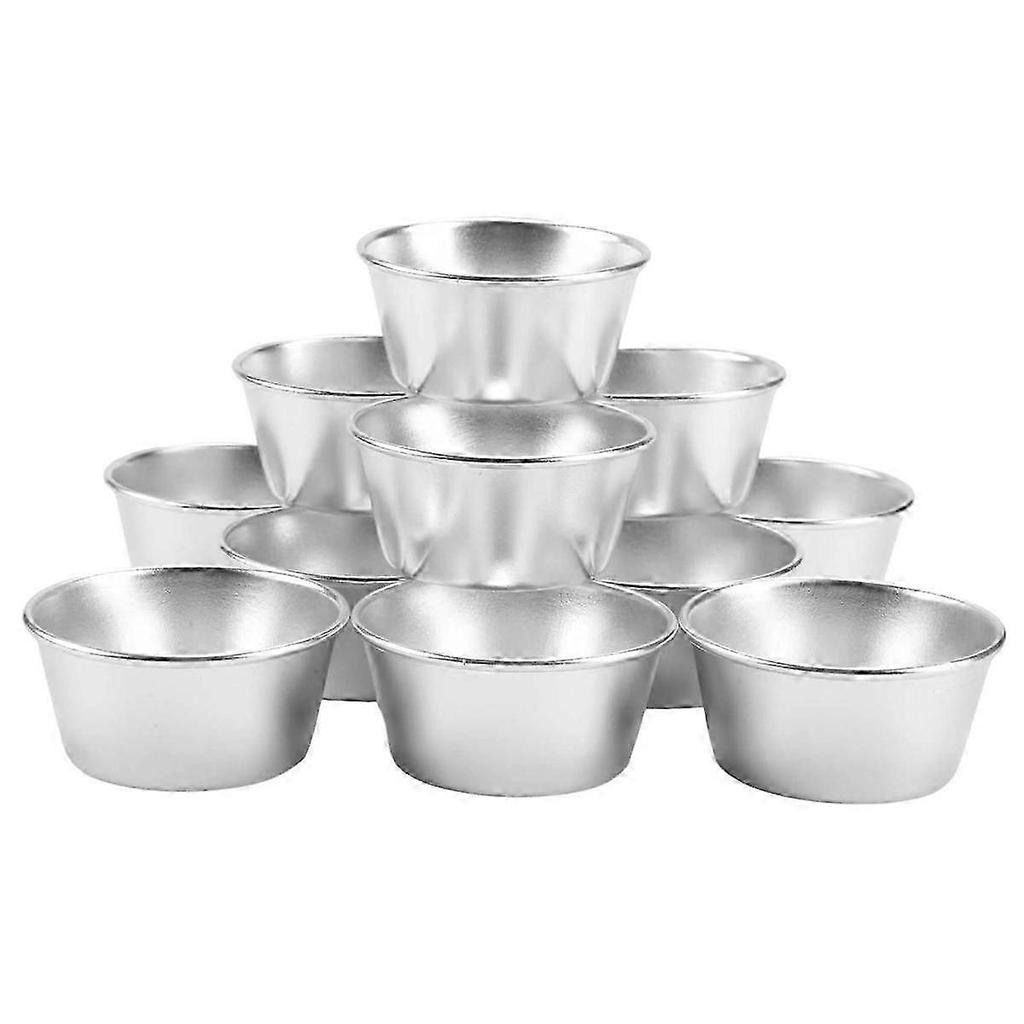 12 Pieces Individual Molds Pudding Molds Cups Mini Chocolate Molten Pans Non-stick Cupcake Cake Cookie Pudding Mold
