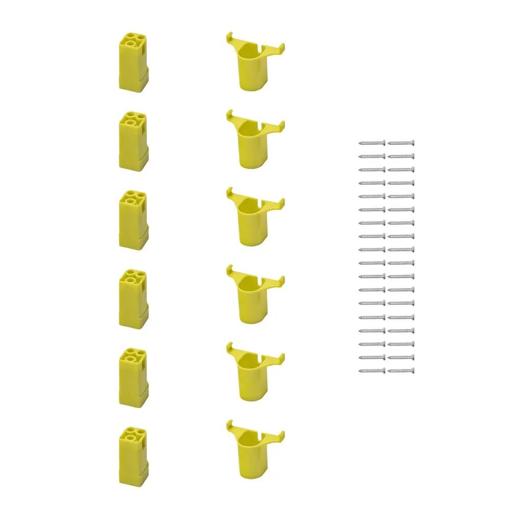 Organize 18V Cordless Tools and Batteries with This 12 Piece Holder Set Designed for Wall Mounting and Space Efficiency