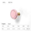 1PC Heart-shaped Leather Drawer Handle Cabinet Door Brass Handle Kitchen Cabinet Black Blue Pink Gray