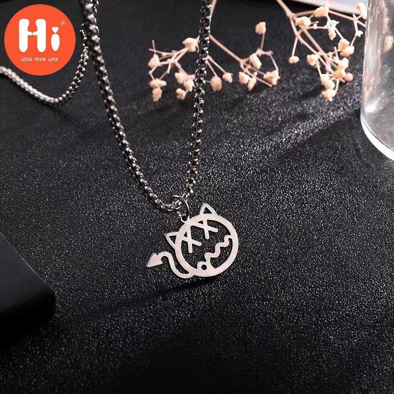 Hi Ring Necklace Ins Hip-hop Dance Male and Female Pendant Necklace