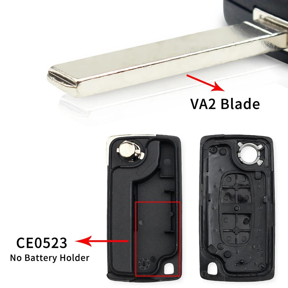 Guscio Chiave Auto a Flip Per Fiat Scudo Ulysse Adatto Lancia Phedra Lama Hu83/Va2 Ce0523 Ce0536 Custodia Telecomando 2/3/4 Pulsanti Nuovo Arrivo