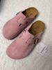 BK Half-Covered Genuine Leather Unisex Slippers with Cork Toe Cap - Versatile Casual Outdoor Wear by Birkenstock