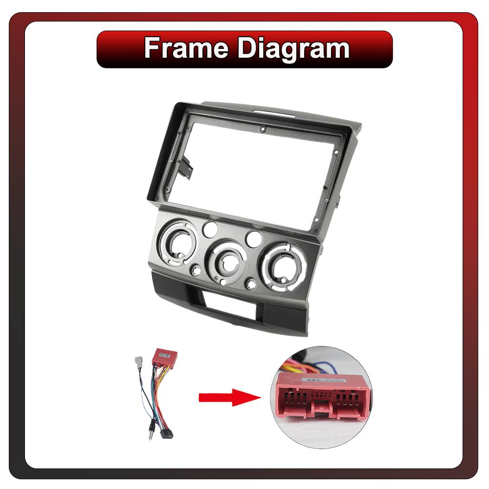 2Din Android Car-Play Car Radio,Ford Ranger 2007-2011,Multimedia Player Head Unit Stereo GPS Navigation BT WIFI,1+16GB