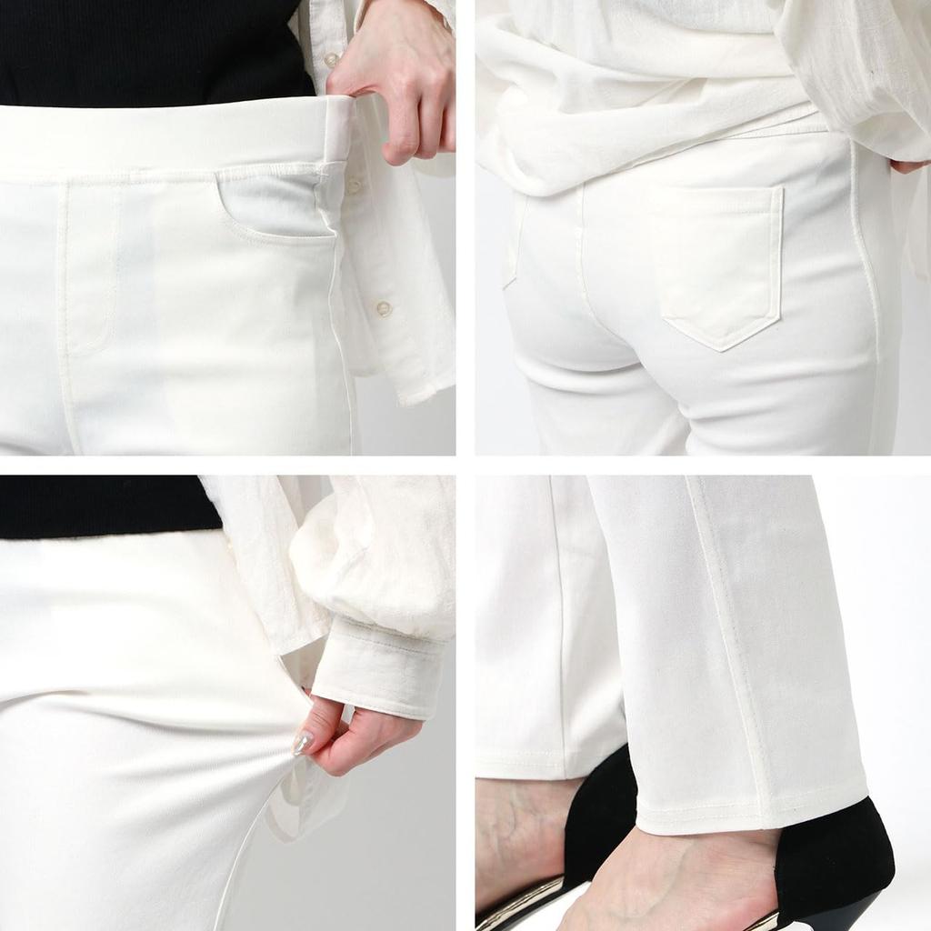 MRU Twill Solid Stretch Skinny Size M Women's Leggings, Pants, Navy,