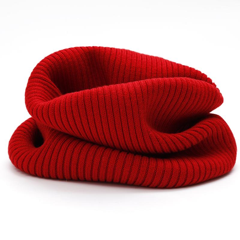 Neck Gaiter Thick Women Ribbed Knitted Tube Scarf Ring Wool Neck Warmer Cowl Collar Loop Snood Scarf Winter Outdoor Skiing Men