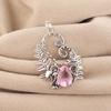 Natural Morganite Gemstone 925 Sterling Silver Women Jewelry Good-Luck Pendant 1.8" Gift For Wife CP-42-12
