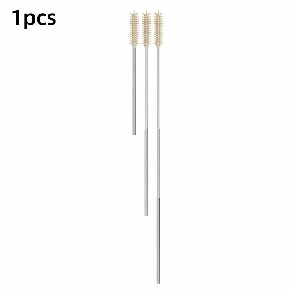 304 Stainless Steel Silicone Straw Brush Kitchenware Cleaning Tool  Straw Maintenance