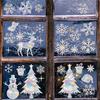 Christmas Seal Elk Snowflake Home Decoration - Static Window Glass Wall Party Bathroom Bedroom Living Room Office Apartment