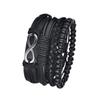 Men'S Casual Fashion Mesh Strap Simple Watch + Bracelet 4-Piece Men'S Watch Quartz Watch