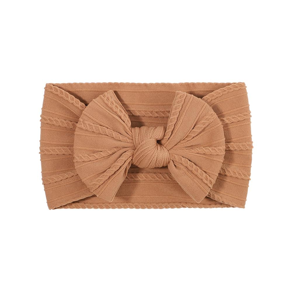 PANTONE Solid Color Bows Headband for Baby Girls Elastic Hair Band Cotton Bowknot Turban Kids Headwear Baby Hair Accessories