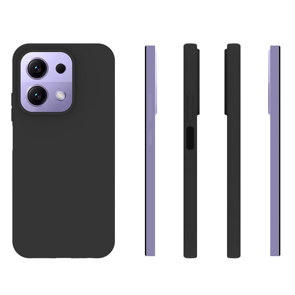 For Xiaomi Redmi 15C 4G (Global) (171mm)/Poco C85 4G TPU Case WANLONFENG MS Series Matte Back Cover with Tempered Glass (Big Hole Lens)