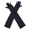 Transparent Mesh Sun Protection Mittens Bride Wedding Gloves Women Driving Gloves Long Gloves