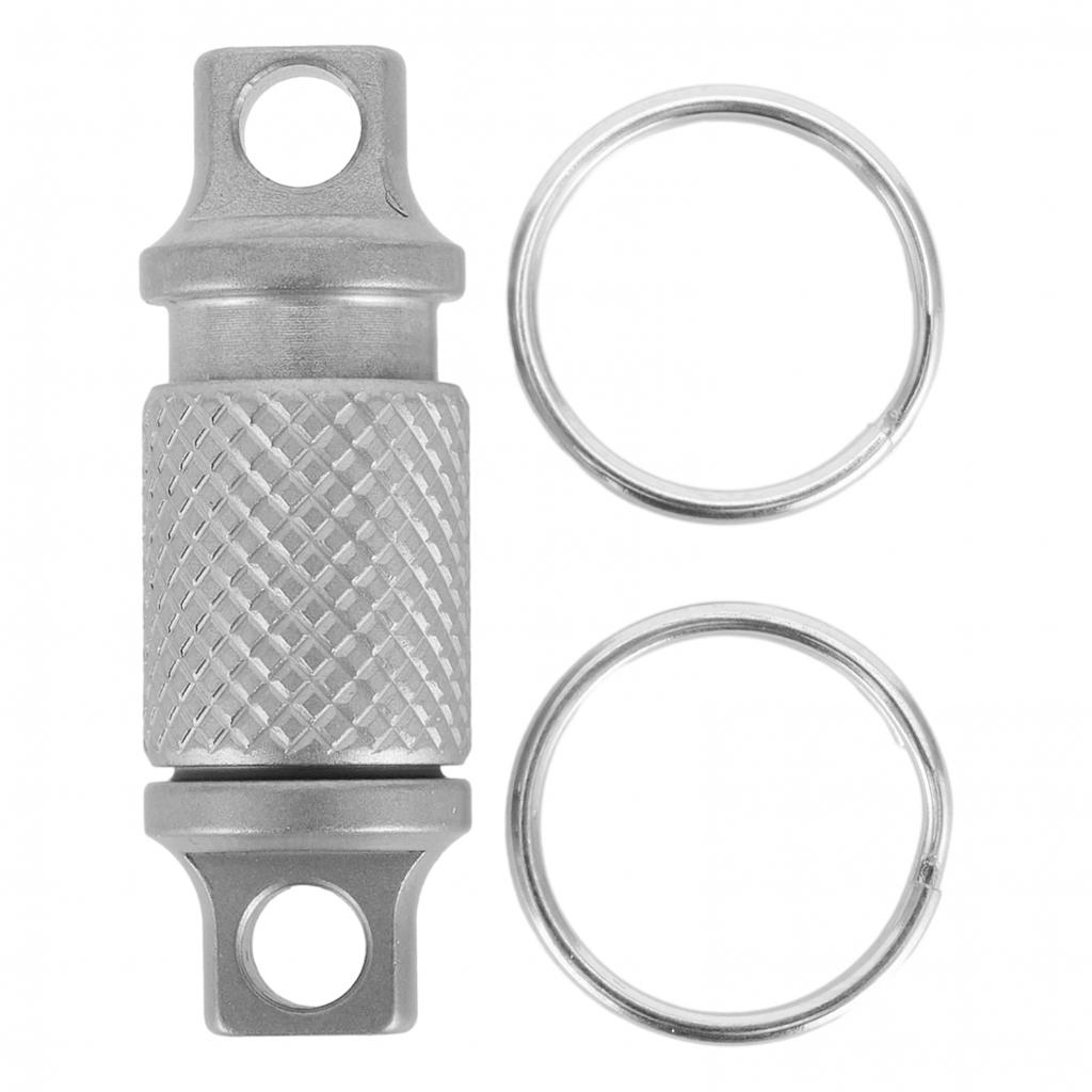 Titanium Alloy Keychain Detachable Car Key Holder° Swivel Quick-Release Tool