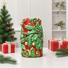 Flower Embossed Cylinder Silicone Candle Mould Food Grade Silicone For Making Candle Soap Chocolate Holiday Decoration
