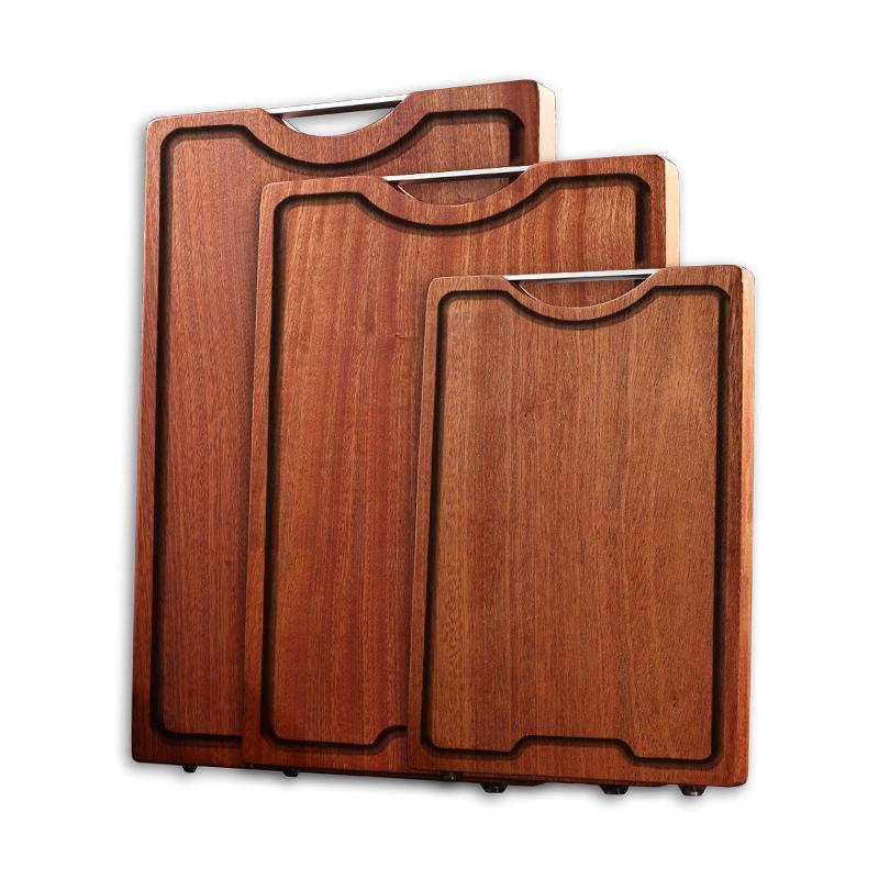 Wenge Wood Antibacterial Double-Sided Cutting Board – Anti-Mold, Solid Wood for Kitchen Use