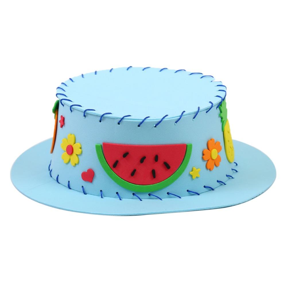 Creative Diy Sewing Eva Hat Puzzle Early Education Cartoon Animal Hat Cap Diy Project