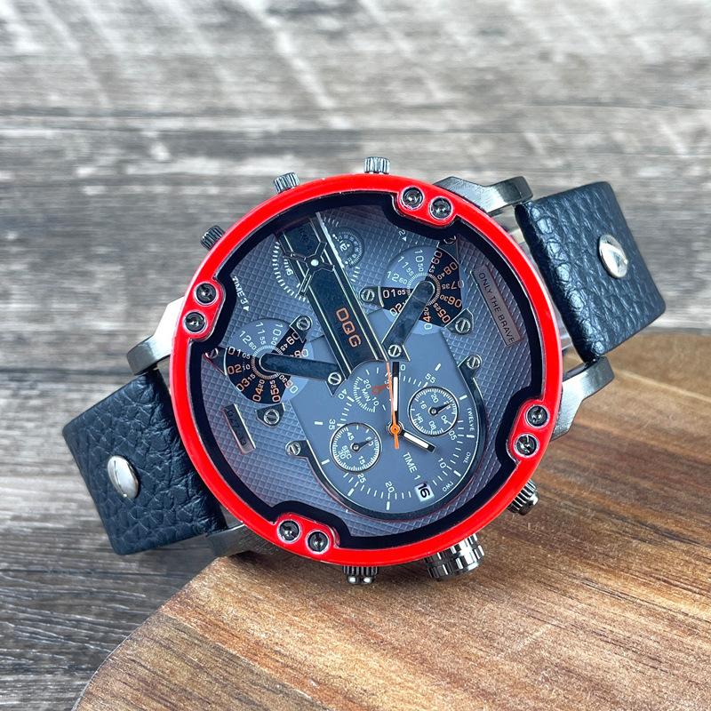 JYL Men's Watch Trendy Sports Large Dial Silicone Strap