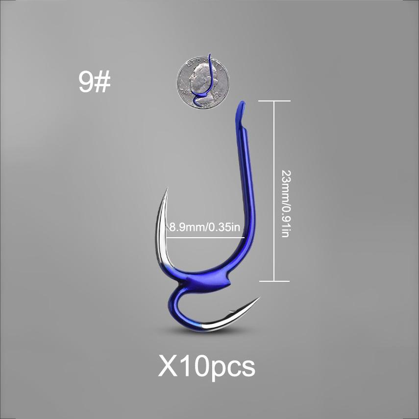 10pcs/Set Japanese Fishing Hook and Mother Hook Fishing Gear Supplies Fishing Lures