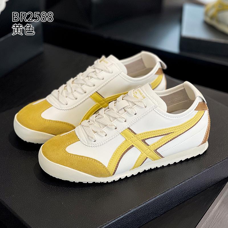 

Dexun shoes spring new light and comfortable flat bottom inner heightening board shoes casual Forrest Gump shoes 35 жёлтый