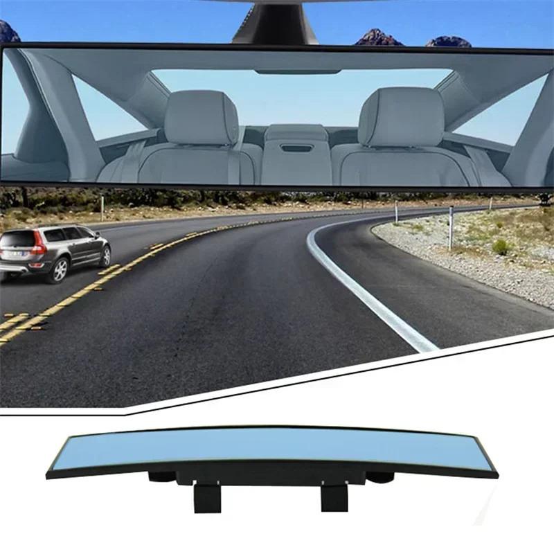 285Mm Wide Convex Interior Clip On Rear View Clear Mirror Universal Anti Glare Anti-Fog Panoramic Rear View Mirror Curved Mirror