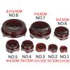Natural Desktop Ornament Home Decoration Crystal Ball Base Statue Pedestal Wood Holder Miniature Display Stand