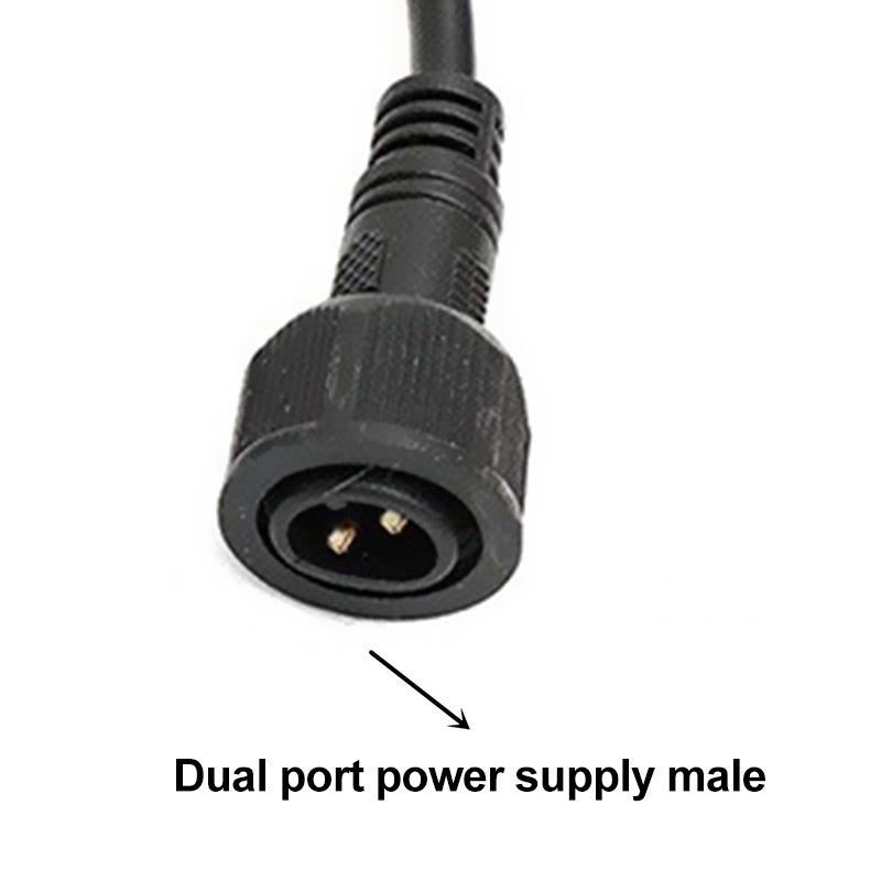 USB Female to 2Pin Solar Light Panel Connector Wire Outdoor 2 Core Male Female Adapter Projection Waterproof Conversion Line