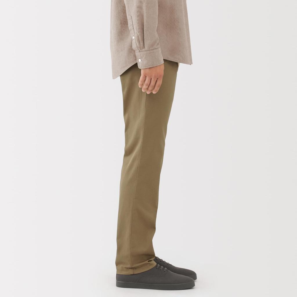MUJI Herren Stretch Chino Slim Hose, AE0XLA5A, Anthrazit, Größe 73