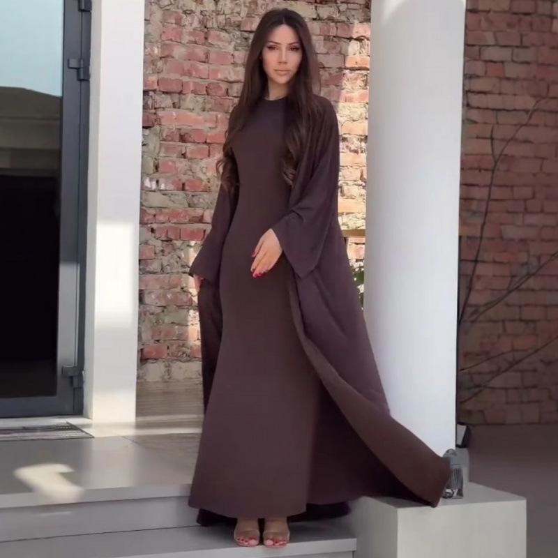 2025 Herbst Leichter Luxus Schlank geschnitten Zweiteiliges Langes Kleid Set