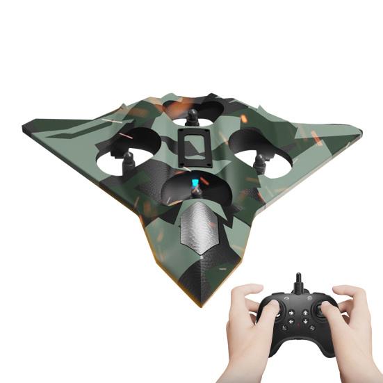 Remote Control Airplane Toy with LED Lights 360 Degrees Flip Mini Foam Fighter Jet Model Speeds