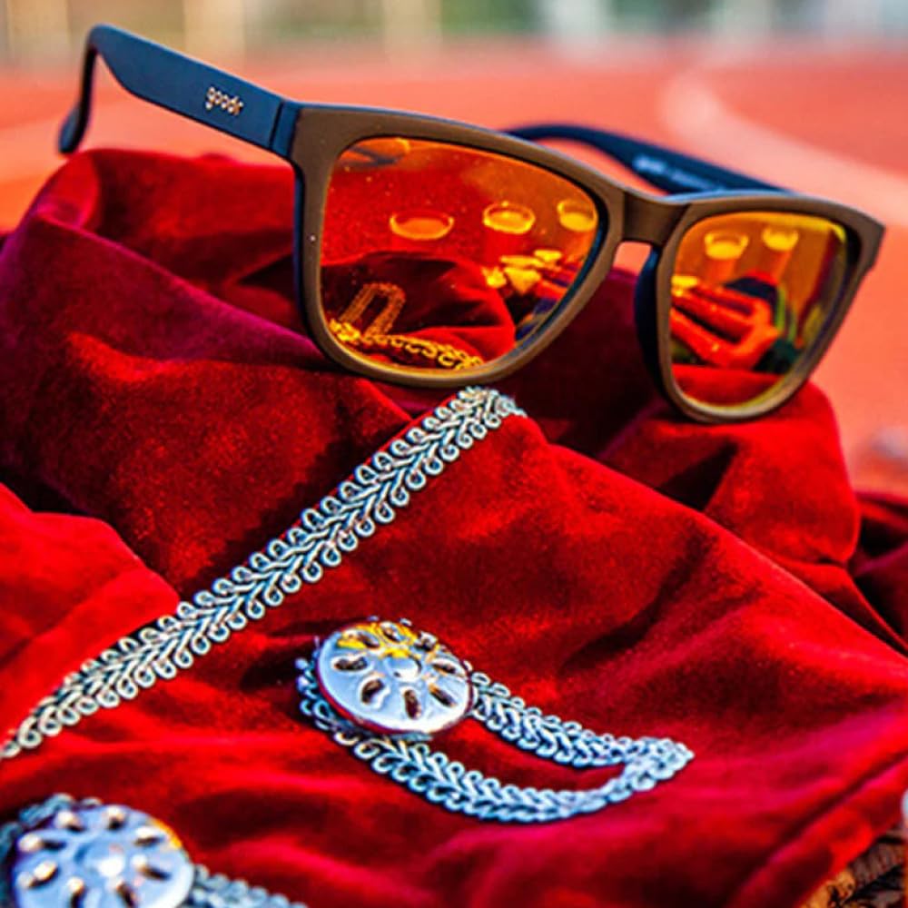 Gudar Sunglasses Whiskey Shots with Satan OG Lightweight Polarized Lenses UV Protection Stay In Place Polarized Color Lenses Mirror Lenses Men Women