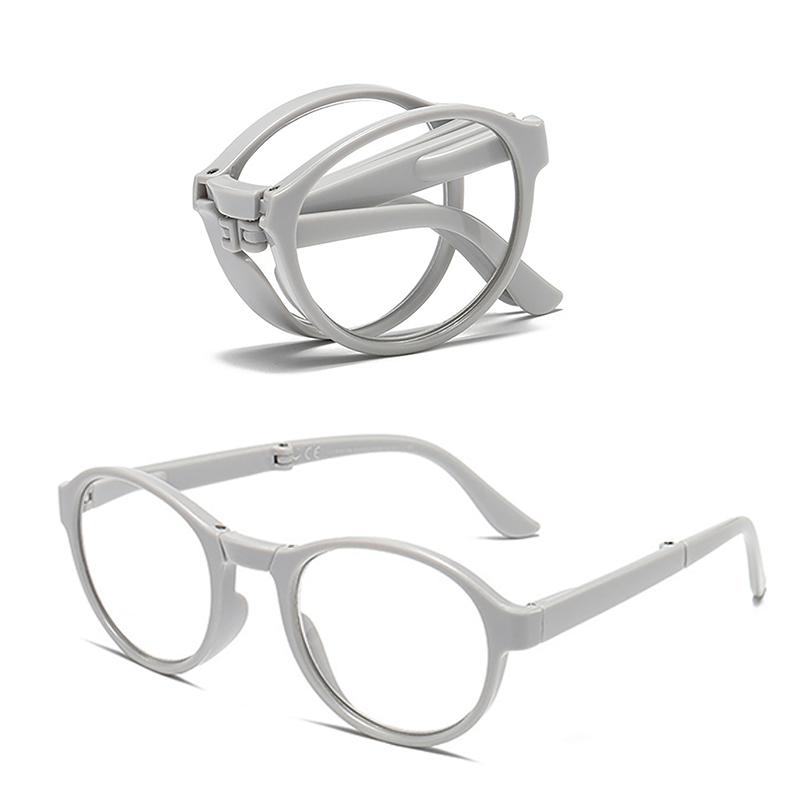 Portable Folding Reading Glasses for Men and Women Fashion Mini Presbyopic Glasses with Glasses Case Anti blue light 1.0x ~ 4.0x