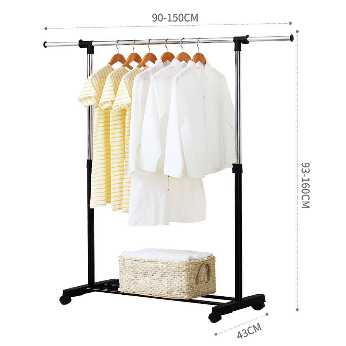 Indoor Floor-Standing Folding Clothes Rack for Balcony or Bedroom Drying and Hanging