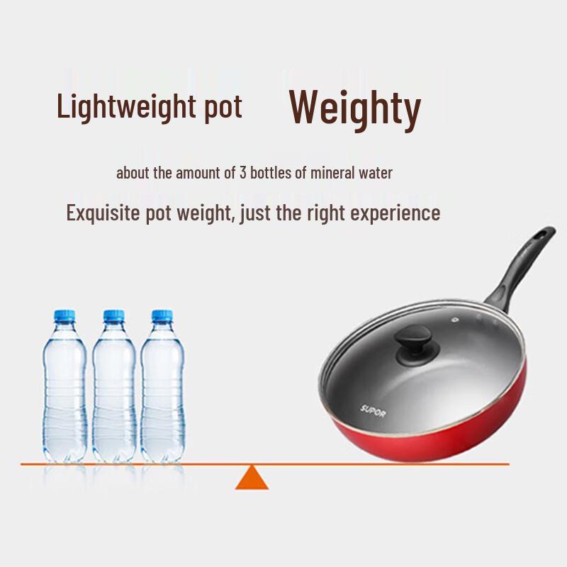 Supor VJ28RP03 28cm Colorful Easy-Clean Frying Pan
