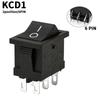 KCD1 Illuminated Rocker Switch Button Latching ON OFF 4 Pin 6 Pin 2 3 Position 16A 250VAC 20A 125VAC Snap In Panel Power Control Switches4