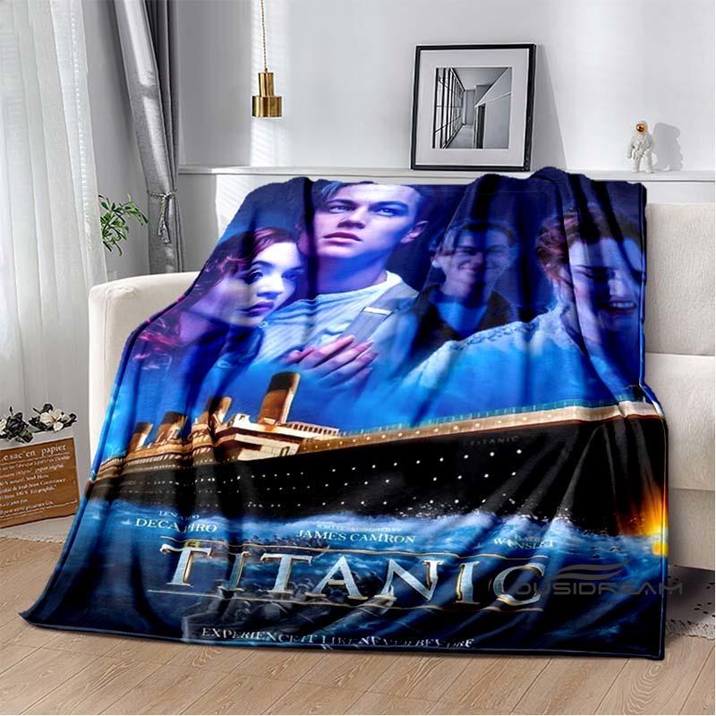 (Titanic) Flannel Blankets Are Suitable for Bedrooms, Living Rooms, Beds, Camping, Picnics, Offices, and Other Places.